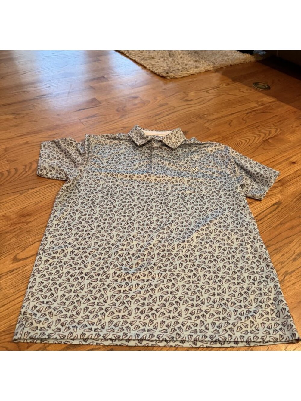 BARSTOOL SPORTS MENS SNEAKER DRI FIT POLO SHIRT DAD LOGO MEDIUM
